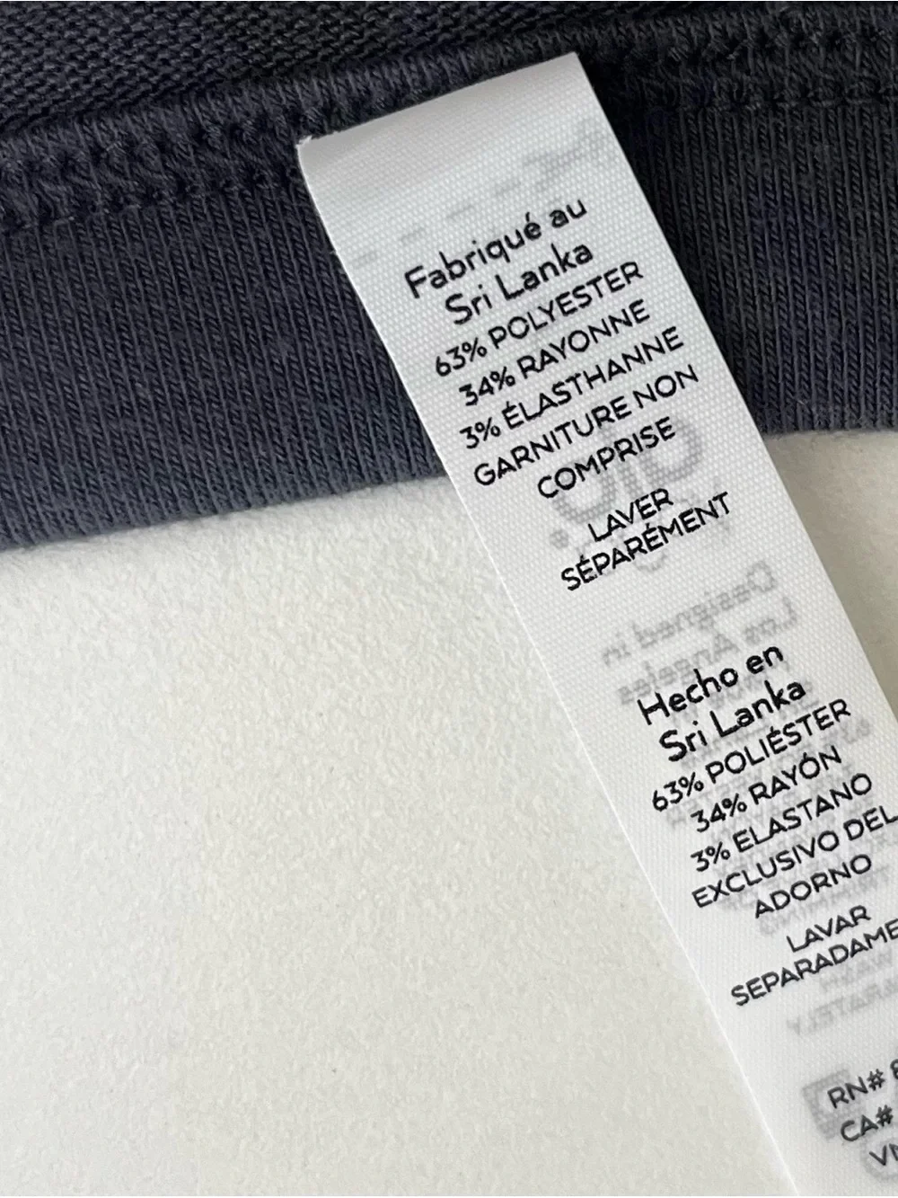 Alo Yoga Alolux Soho Cropped Henley Long Sleeve Grey Size S